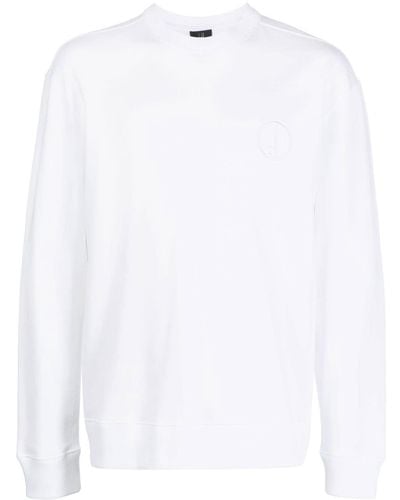 Dunhill Logo-detail Long-sleeve Sweatshirt - White