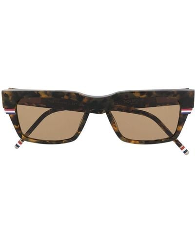 Thom Browne Wrap-around Rectangle Sunglasses - Multicolour