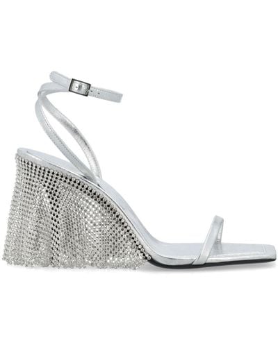 KATE CATE Kate 90 Chainmail Sandals - White