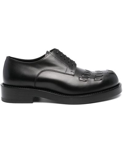 NAMACHEKO Derby-Schuhe mit Ziernaht - Schwarz