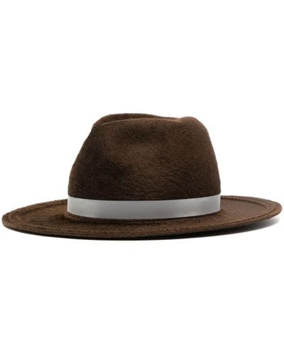 Undercover Band-detail Fedora Hat - Brown