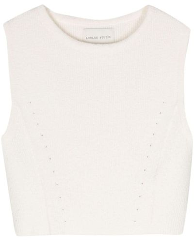 Loulou Studio Cropped Top - Wit