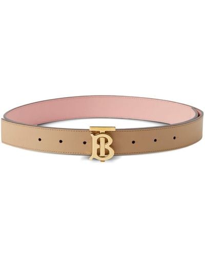 Burberry Reversible Logo-buckle Belt - Pink