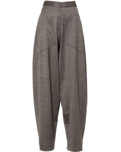 Stella McCartney Pinstripe-pattern Pants - Grey