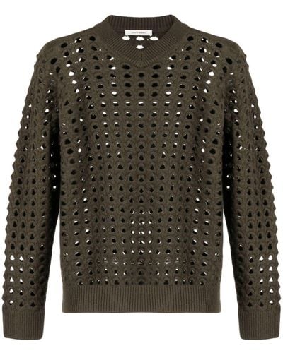 Craig Green Long-sleeve Perforated Sweatshirt - Green