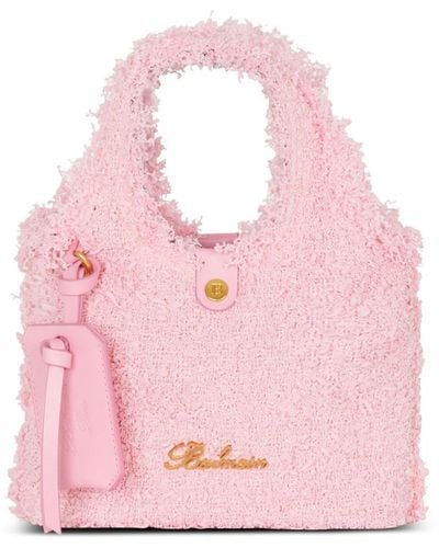 Balmain Mini B-Army Grocery Handtasche - Pink
