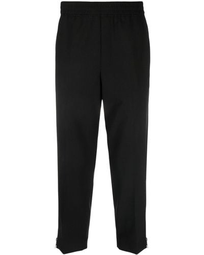 Neil Barrett Pantalones ajustados con cintura elástica - Negro