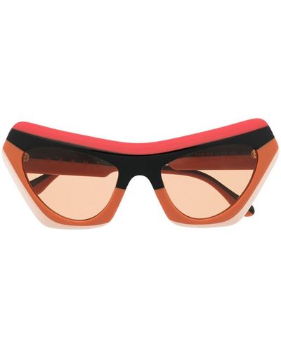 Marni Gafas de sol con montura cat eye - Rojo