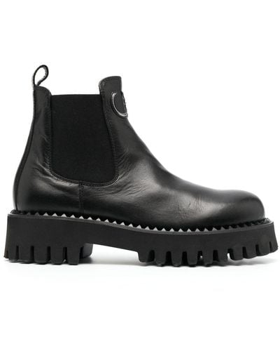 Casadei Chelsea Leather Boots - Black
