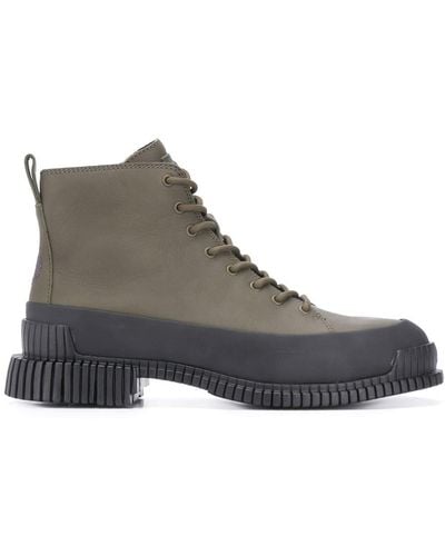 Camper Pix Lace-up Ankle Boots - Green