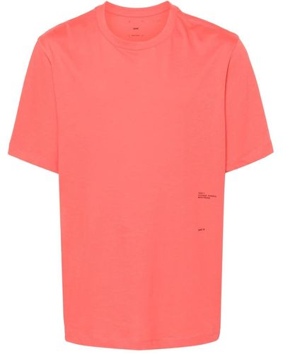 OAMC Graphic-patch Cotton T-shirt - Pink