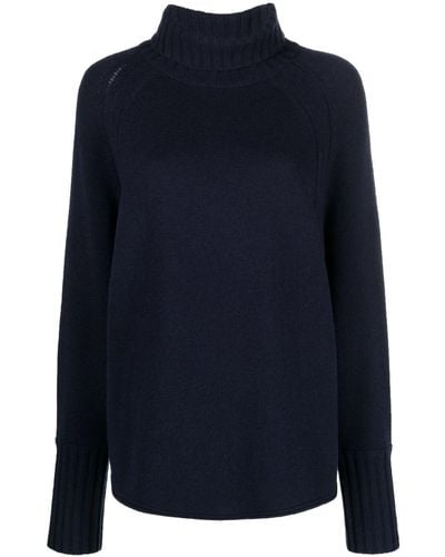Dorothee Schumacher Roll-neck Wool-cashmere Sweater - Blue