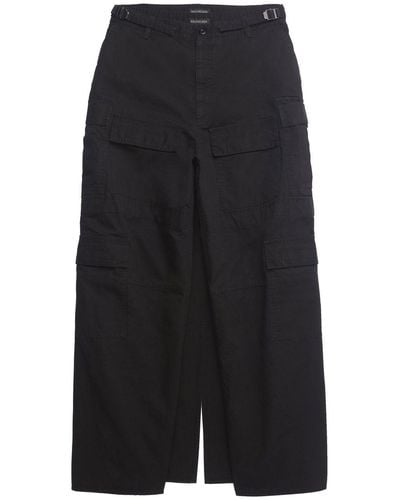Balenciaga Cargo-pockets Slit Skirt - Black