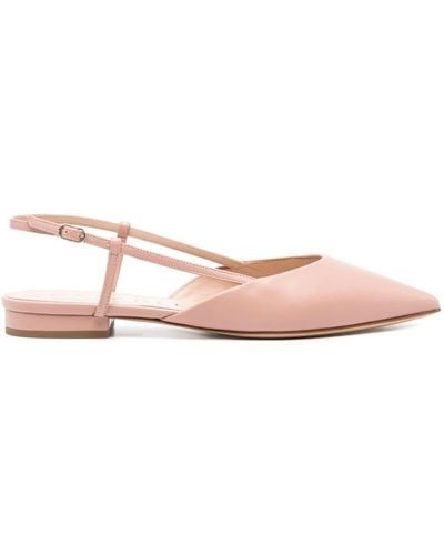 Casadei Pointed-toe Leather Sandals - Pink