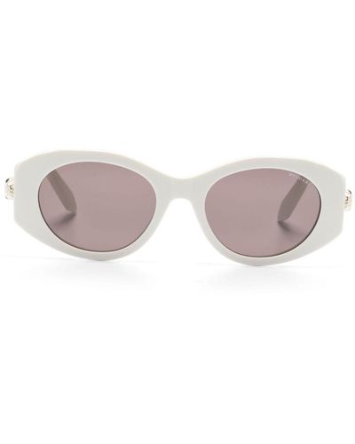 BVLGARI Lunettes de soleil Serpenti à monture ovale - Rose