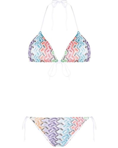 Missoni Bikinitop Met Zigzagpatroon - Wit