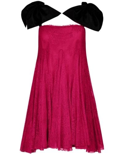 Nina Ricci Mini-jurk Met Strikdetail - Rood