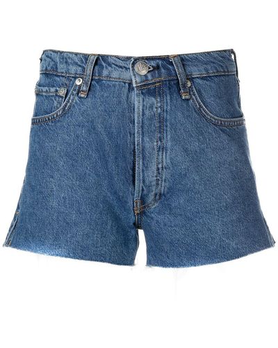Rag & Bone Bitty Jeans-Shorts - Blau