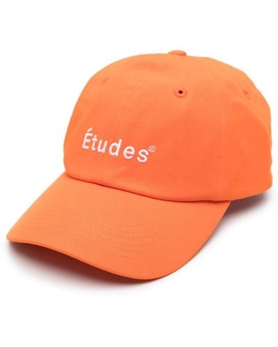 Etudes Studio Gorra Booster con logo bordado - Naranja