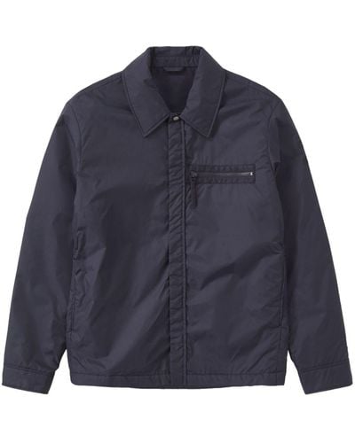 Closed Quilted Ripstop Overshirt - Blue