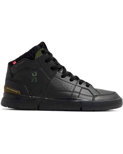 On Shoes The Roger Clubhouse Mid Sensa Trainers - Black