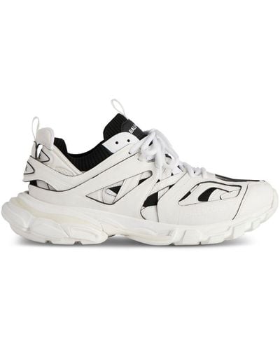 Balenciaga Track Sock Panelled Sneakers - White