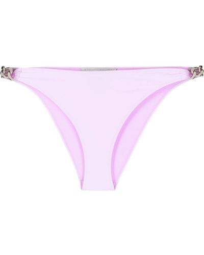 Stella McCartney Slip bikini con logo - Rosa