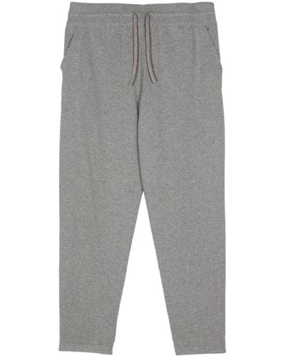Loro Piana Merano Knitted Track Trousers - Grey