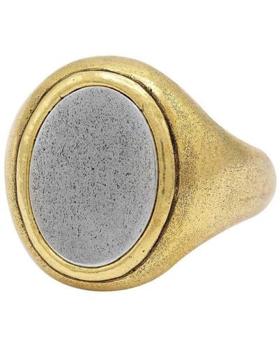 John Varvatos Ring aus Messing und Silber - Mettallic