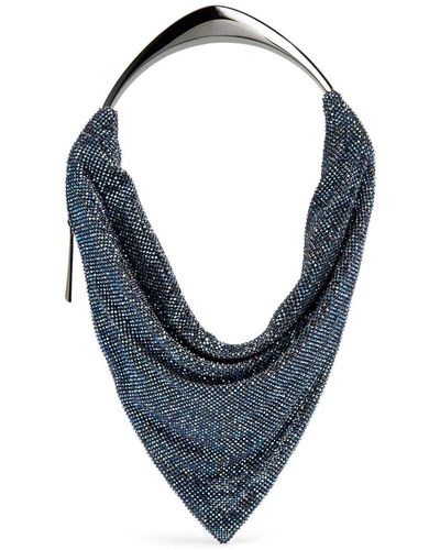 Benedetta Bruzziches Ursula Rhinestone-embellished Mini Bag - Blue