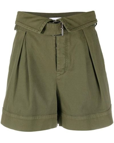 Pinko Judo Pleated Shorts - Green