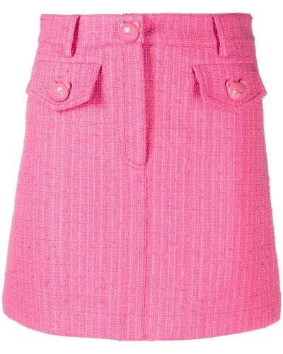 Moschino Mini Tweed Skirt - Pink