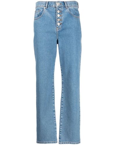 Moschino Jeans Straight-leg Denim Trousers - Blue
