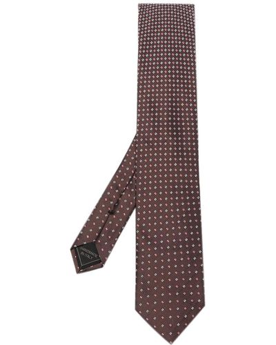 brioni purple tie