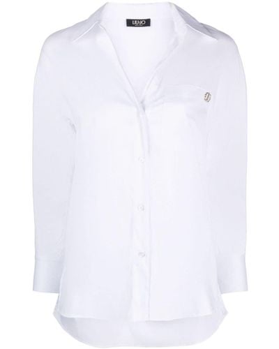 Liu Jo Camisa con bolsillo en el pecho - Blanco
