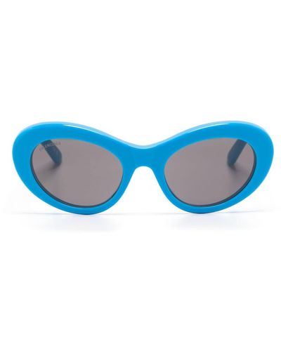 Balenciaga Gafas de sol BB0294S con montura oval - Azul