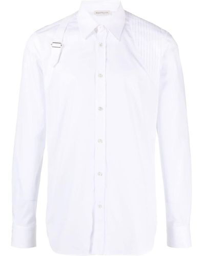 Alexander McQueen Camisa Harness - Blanco