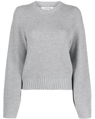Dorothee Schumacher Ribbed-knit Sweatshirt - Grey