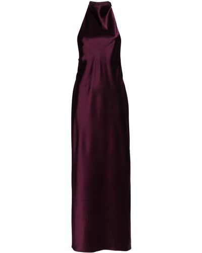 Ssheena Adorabile Satin Dress - Purple