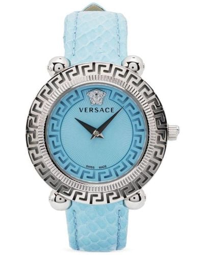 Versace グレカ ツイスト 35mm 腕時計 - ブルー
