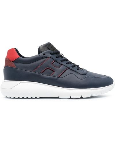 Hogan Interactive 3 Leather Sneakers - Blue