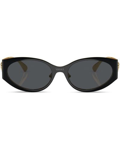 Versace Oval-frame Sunglasses - Black