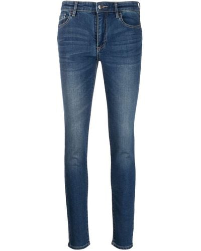 Armani Exchange Mid-rise Skinny Jeans - Blue