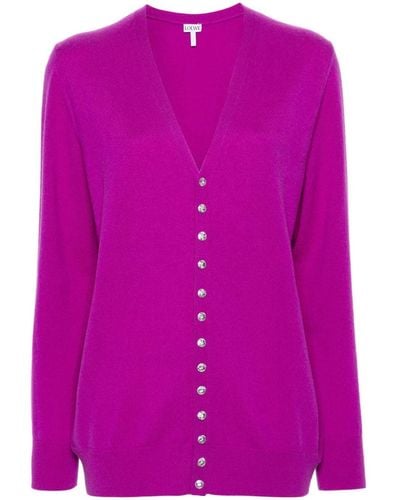 Loewe Cardigan en cachemire - Rose