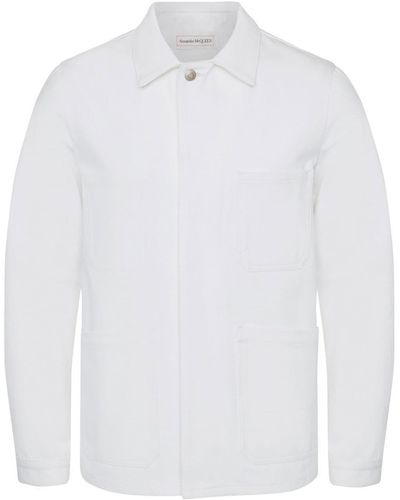 Alexander McQueen Klassisches Hemd - Weiß