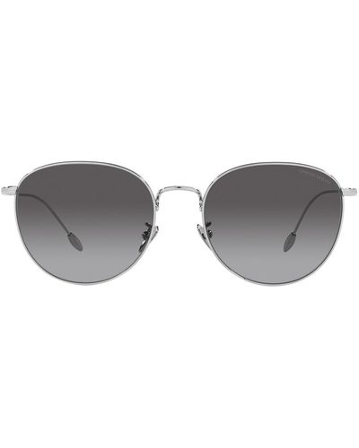Giorgio Armani Round Frame Sunglasses - Gray