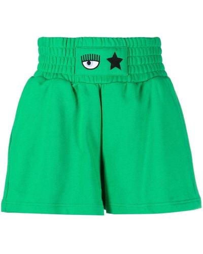 Chiara Ferragni Pantalones cortos con motivo Eye-Like - Verde