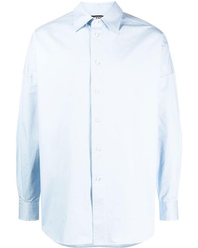 DIESEL S-limo Logo-embroidered Shirt - White
