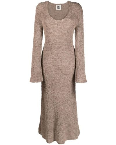 By Malene Birger Paige Open-knit Maxi Dress - Natural