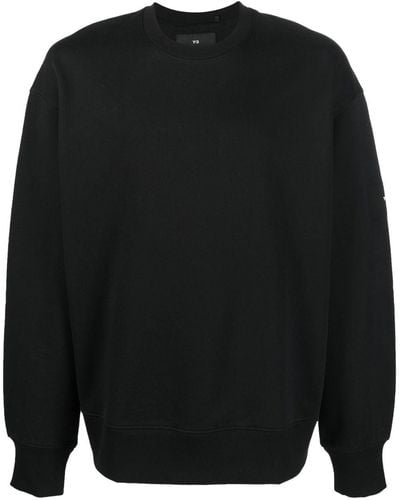 Y-3 Sweatshirt mit rundem Ausschnitt - Schwarz